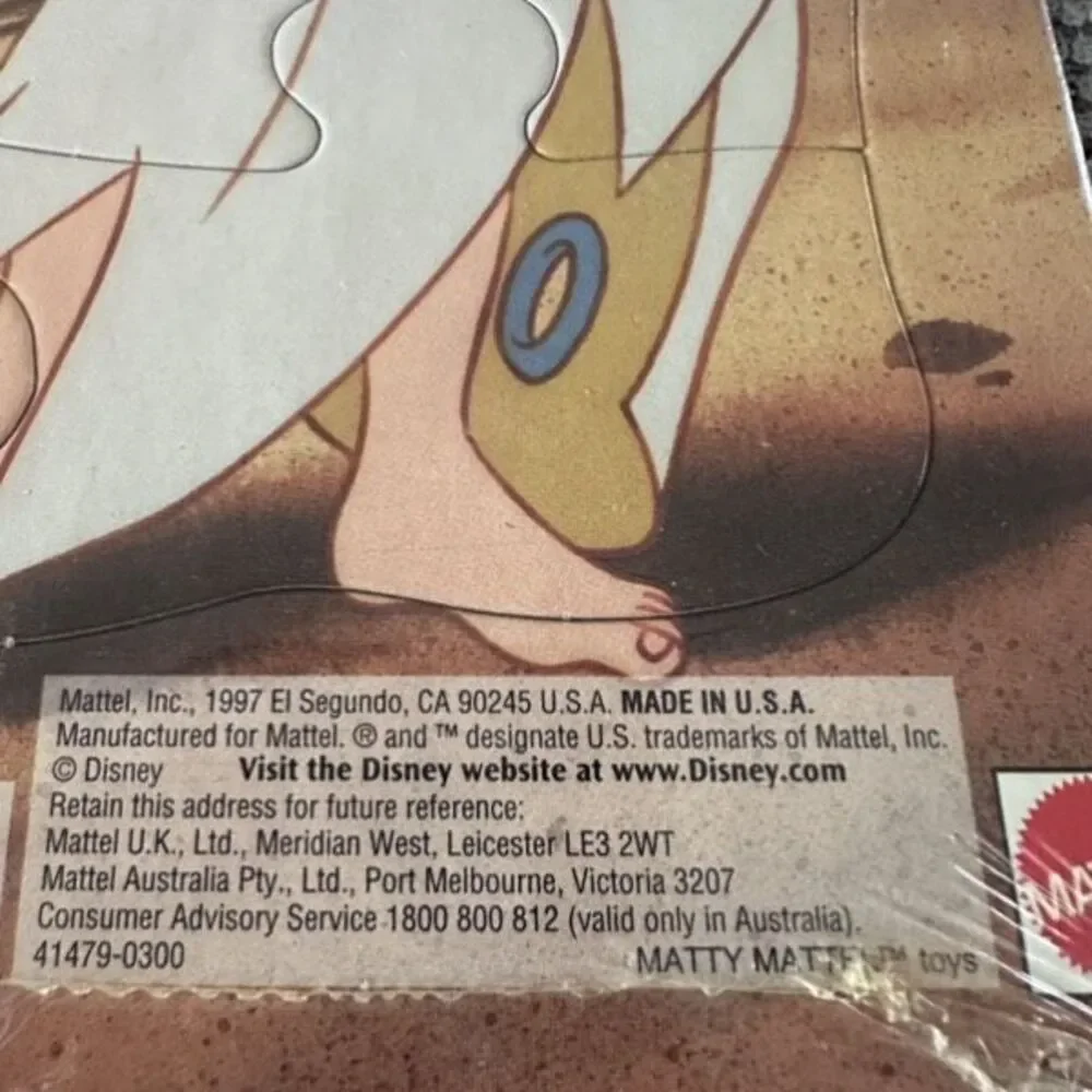 Disney NWT Y2K Vintage Little Mermaid puzzle Ariel, Flounder, Scuttle, Ages 3-5‎